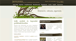Desktop Screenshot of kapcsolatambulancia.hu